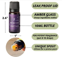 Coffret cadeau d'aromathérapie personnalisé à marque privée, huile essentielle pure 100% naturelle, lavande et tea tree, 10 ml, durée de conservation de 3 ans