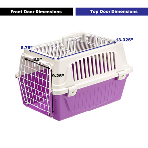 Airline Shipping Approved <b>Plastic</b> Dog Transport Box Pet Cages Bag Carrier and Travel <b>Crates</b> Kennel - Product Image 4
