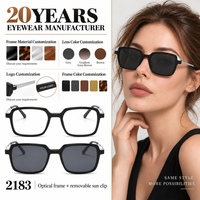 Lunettes de soleil à clipser et verres polarisés TAC, montures optiques TR90, vente en gros de montures de lunettes, ensemble de montures optiques