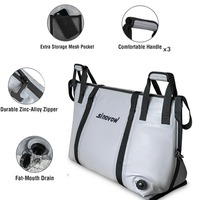 Sac isotherme pliable en PVC étanche avec bandoulière pour kayak, pêche en mer et activités de plein air