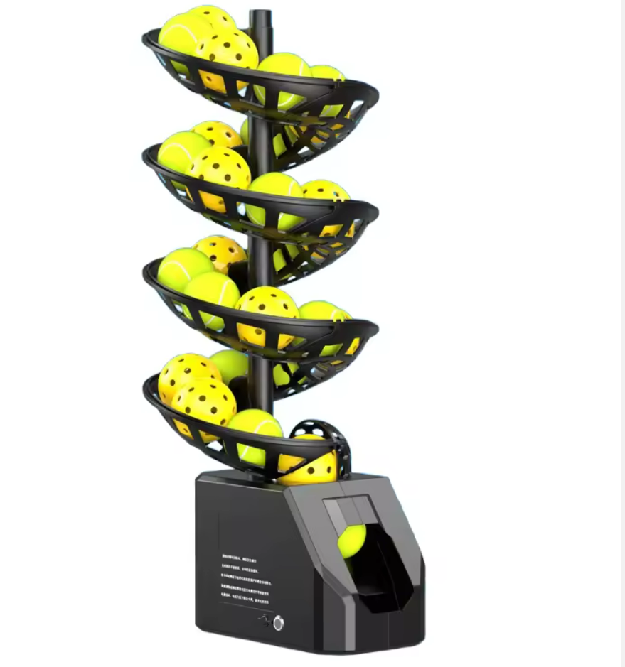 Professional Portable Ball Throwing Machine Remote Control Self-service Pickleball Tennis Training Equipment Made of Steel