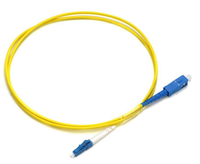 Cordon de brassage optique monomode simplex SC UPC vers LC APC de qualité télécom, gaine PVC LSZH 2,0 mm 3,0 mm