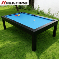 Table de billard d'extérieur imperméable avec plateau en ardoise et structure en aluminium Naipni