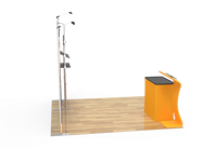 Stand d'exposition portable 10x10 pieds pour salon professionnel, facile à installer, avec structure en aluminium et tissu tendu, idéal pour la présentation de vêtements et les événements de marque