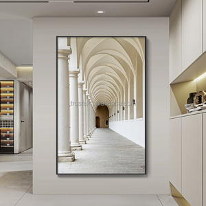 Quadro da Parete Moderno <span class=keywords><strong>di</strong></span> Lusso con Stampa Digitale 3D ad Acquerello in Stile Nordico con Cornice in Lega <span class=keywords><strong>di</strong></span> Alluminio - Product Image 6