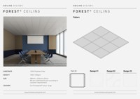 Panneaux acoustiques en feutre PET, panneaux suspendus sur mesure pour projets d'aménagement intérieur commercial