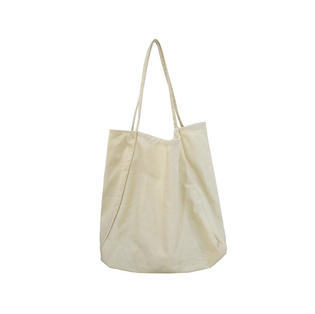Customized Printed Blank Reusable Ecological Grocery Thick Cotton Canvas Tote Bag