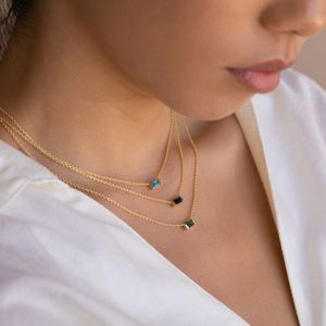 Collier pendentif en forme de cœur en argent sterling 925 plaqué or avec zircon, best-seller SPJ, pour femmes/unisexe, bijoux classiques - Product Image 6