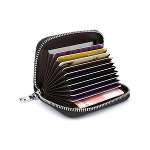 <span class=keywords><strong>Porte</strong></span>-cartes <span class=keywords><strong>carré</strong></span> à fermeture éclair de grande capacité <span class=keywords><strong>Porte</strong></span>-<span class=keywords><strong>monnaie</strong></span> étanche Portefeuille d'affaires court en cuir PU - Product Image 4