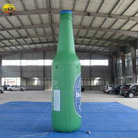 Publicité personnalisée énorme bouteille de champagne gonflable modèle de bouteille de bière gonflable