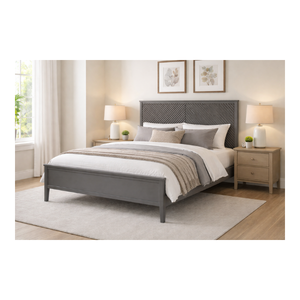 CAIRNDALE Collection Modern Wooden <b>Bed</b> <b>Frame</b> Upholstered Headboard Bedroom Furniture Platform <b>Bed</b> - Product Image 1