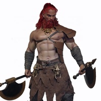 Statue masculine musclée historique antique en résine sculptée réaliste personnalisée avec des moules en résine animés à vendre