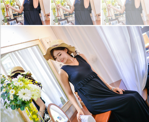 Primavera/Verano Cuidado outfitModal <span class=keywords><strong>Lactancia</strong></span> Vestido de verano Falda larga <span class=keywords><strong>pijama</strong></span> de maternidad - Product Image 4