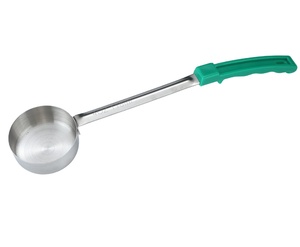 Cuillère à sauce à pizza en acier inoxydable, cuillère à fond plat pour étaler la sauce, cuillère à sauce tomate, avec marquages en onces - Product Image 1
