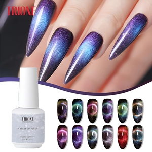9D Regenbogen Katzenauge Gel-Nagellack 15ml Magischer Galaxie-Effekt Laser-Reflektierender Glitzer Magnetischer UV-Nagelkunst-Gel für Salon-Nagelbedarf - Product Image 3