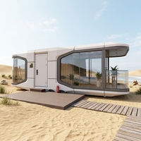 Maison-capsule intelligente de luxe, cabane modulaire préfabriquée, hôtel-resort, glamping, hébergement en camping, imperméable, écologique