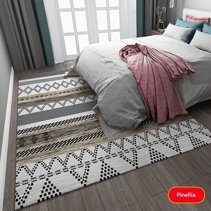 Alfombra Nórdica para Sala <span class=keywords><strong>de</strong></span> Estar, Moderna y Minimalista, Alfombra para Dormitorio, Sofá, Junto a la Cama, Estilo Marroquí, Cobertura Total, Hecha a Medida, Uso Doméstico, Geométrica - Product Image 6