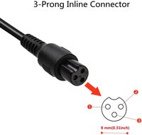 Adaptateur secteur 42V 2A avec connecteur mini 3 broches de 8 mm, chargeur universel pour batterie au lithium 36V