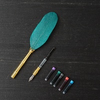 Yihuale — coffret d'encre pour calligraphie, stylo, plume, encre d'écriture, papeterie, boîte-cadeau avec 5 plumes, 5 plumes