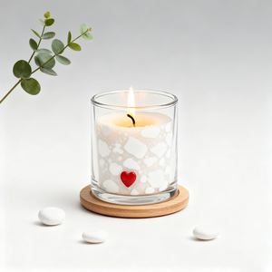 Frasco de Vidrio Grueso Resistente al Calor, Soplado a Mano, de Lujo y Diseño Único, con Caja, Recipientes de Vidrio de 9 oz para Velas - Product Image 5