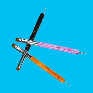 Pinceau de nettoyage professionnel pour ongles, style français, taille 12-14, avec logo personnalisé, pour salon de manucure - Product Image 3