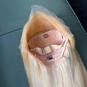 Directo de Fábrica, Peluca de Cabello Humano Rubio 613 de 24 Pulgadas, Lisa, con Frontal de Encaje HD 13x6, Pre-Desplumada, Puede Reestilizarse - Product Image 6