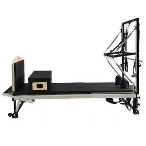 Kingace Luxe Aluminium Commercial Demi-<span class=keywords><strong>Trapeze</strong></span> Pilates Reformer Balance Core Bed <span class=keywords><strong>Machine</strong></span> de Pilates pour Studio et <span class=keywords><strong>Musculation</strong></span> - Product Image 1