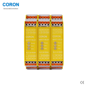รีเลย์นิรภัย CORON SLC-3A1B24N แบบ NPN ช่องสัญญาณคู่ อินพุต DC24V 3NO 1NC สำหรับม่านแสงนิรภัยและการป้องกันความปลอดภัย - Product Image 2