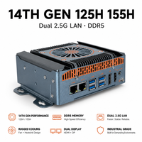 Mini PC Industrial N150 N100 N305, 4*2.5G LAN, 1*DDR5, PCIe4.0, HD, DP, Tipo-C, Win11, X86, Sin Ventilador, OEM