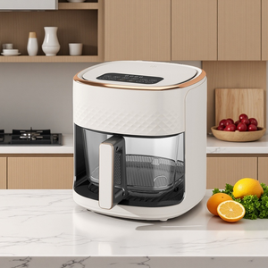 Freidora <span class=keywords><strong>de</strong></span> Aire Digital Inteligente sin Aceite <span class=keywords><strong>de</strong></span> 4.5L con Pantalla Visual <span class=keywords><strong>de</strong></span> Vidrio - Product Image 2