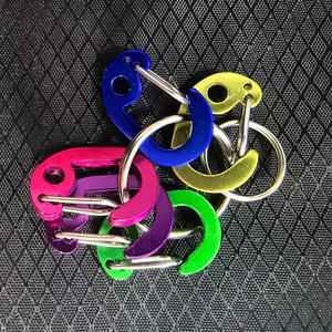 Ensemble de mini-boucles à ressort en alliage d'aluminium de type D, haute qualité, pour accessoires de sac, petites boucles colorées - Product Image 1