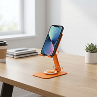Support de téléphone intelligent de bureau pliable, support de tablette mobile, support de téléphone portable rotatif à 360 degrés en métal