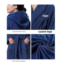 Soft Unisex Custom Logo Hotel Bathrobe Extra Large Terry Bathrobe Breathable 100% Cotton Bathrobe Hotel Women Poly Bag Man