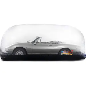 Zhenmei Manufacturer hot sale PVC clear portable inflatable car tent capsule for sale