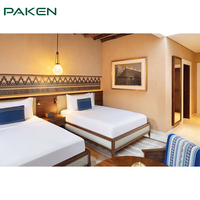Solución Integral de Mobiliario para Hostelería en Dubái, Mobiliario para Proyectos Hoteleros de Lujo, Mobiliario para Dormitorio con Cama King Size para Hotel de 5 Estrellas