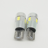 Canbus T10 5630 6SMD W5W 194 6 LED 5730 lentille 12V 24V lampe indicateur de voiture feux de stationnement automatique ampoules de dégagement lampe de largeur