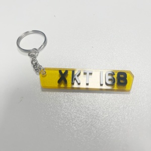 Móc Khóa Biển Số Xe Ô Tô Cắt Laser 4D Cá Nhân - Product Image 1