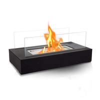 Cheminée de table au bioéthanol moderne directe d'usine 170ml sans fumée sans odeur bol à feu à éthanol brûleur en acier inoxydable 1 heure de combustion