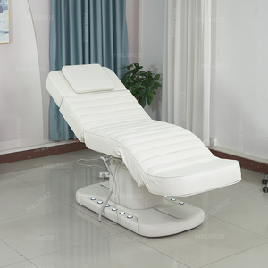 Lit <span class=keywords><strong>de</strong></span> <span class=keywords><strong>massage</strong></span> électrique pliable et inclinable à 3 moteurs, robuste, avec pédale, pour soins du visage <span class=keywords><strong>de</strong></span> luxe - Product Image 1