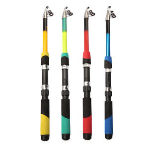 คันเบ็ดตกปลาทะเลแบบพกพา KEKAXI หลายสี ขนาดเล็ก 1.8/2.1/2.4/2.7/3.0/3.6 เมตร ทำจากไฟเบอร์กลาส แบบยืดหดได้ - Product Image 1