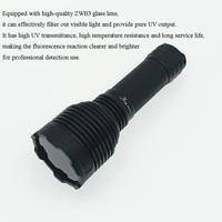 Lampe torche UV-C haute puissance M58 10W, UV profond 310nm, batterie 26650, indice IP66, pour le camping, la détection de champignons chez les animaux, la détection de minéraux fluorescents