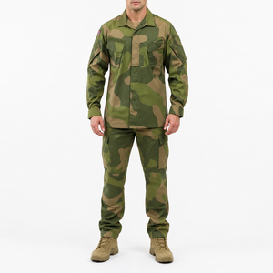 Uniforme de Camuflaje ACU Noruega Premium y Resistente, Chaqueta y Pantalones de Camuflaje Transpirables Rip-Stop para Caza, Camping y Actividades Tácticas al Aire Libre - Product Image 1