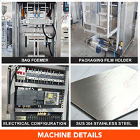 Machine d'emballage automatique verticale à double voie pour sachets, machine d'emballage multi-voies à scellage arrière pour poudre de collagène probiotique