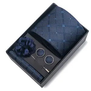 手工制作意大利高品质男士领带100% 真丝提花编织领带