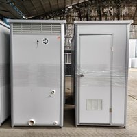 Toilettes portables abordables en panneaux sandwich d'acier avec lavabo pour le camping et l'agriculture