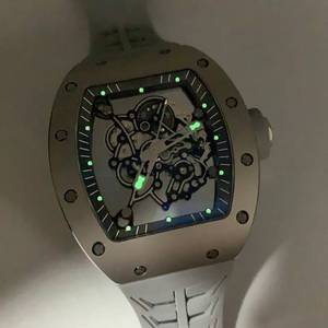Top-tier 055 gray titanium ceramic <b>case</b> hollow dial no scale integrated movement men's business mechanical <b>watch</b> - Product Image 6