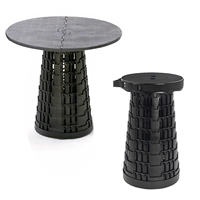 Table de camping pliable légère et portable pour tabouret télescopique et ensemble de table pliable