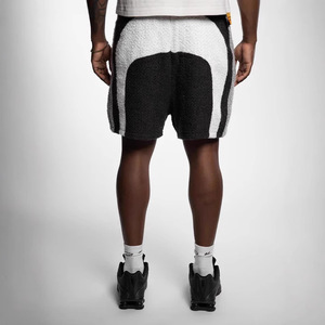 กางเกงจ็อกเกอร์ทรงหลวมสไตล์สตรีทแวร์สำหรับผู้ชาย ผ้าฝ้าย 500gsm ไม่ยับง่าย สวมใส่สบาย ทรงเข้ารูป ลายสก็อต กางเกงขาสั้นทรงทีเลอร์ - Product Image 3