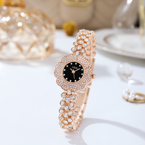 Flower Women's <b>Watch</b> Fashion Flower-Shaped Quartz Wristwatch Women's Alloy Bracelet <b>Watch</b> - Product Image 2