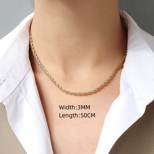 Kadın paslanmaz çelik 18K altın kaplama çapraz yılan kemik büküm kutusu klavikula zinciri klasik çoklu kolye Unisex - Product Image 3